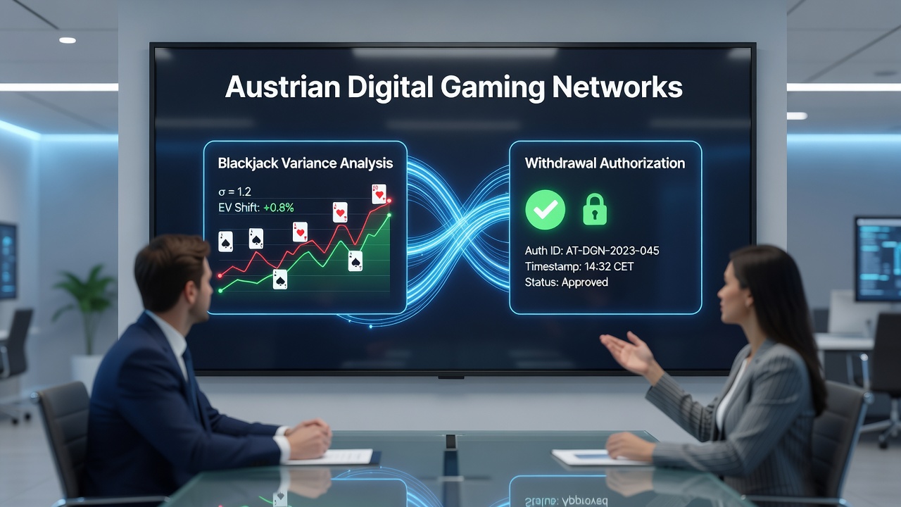 Vienna online casino interface displaying withdrawal authorization dashboard connected to variance tracking modules